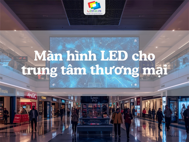 Màn hình LED cho trung tâm thương mại – Giải pháp tăng trải nghiệm khách hàng và doanh thu